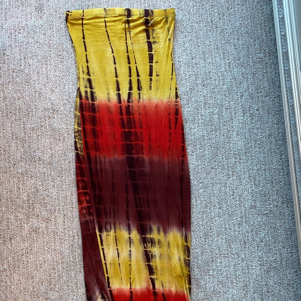 Jamaican Me Happy Stretch Dress, Knee Length, Sz S